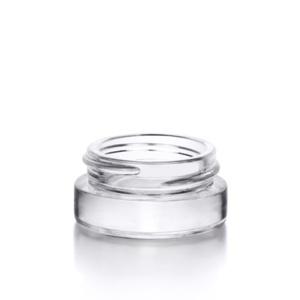 3ml transparent glass jar