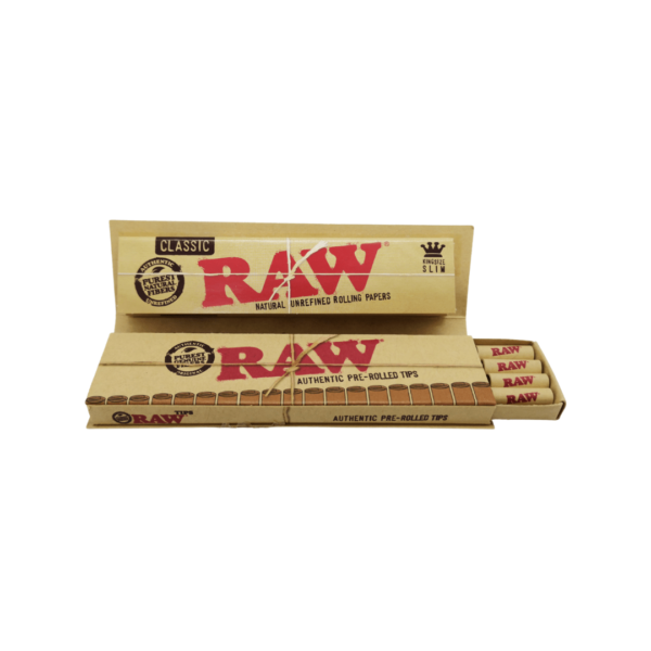 RAW King Size Connoisseur and Pre Rolled Tips