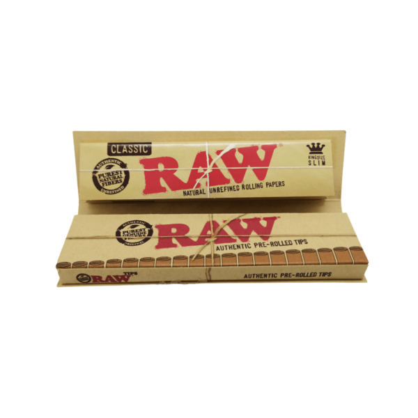 RAW King Size Connoisseur with Pre Rolled Tips