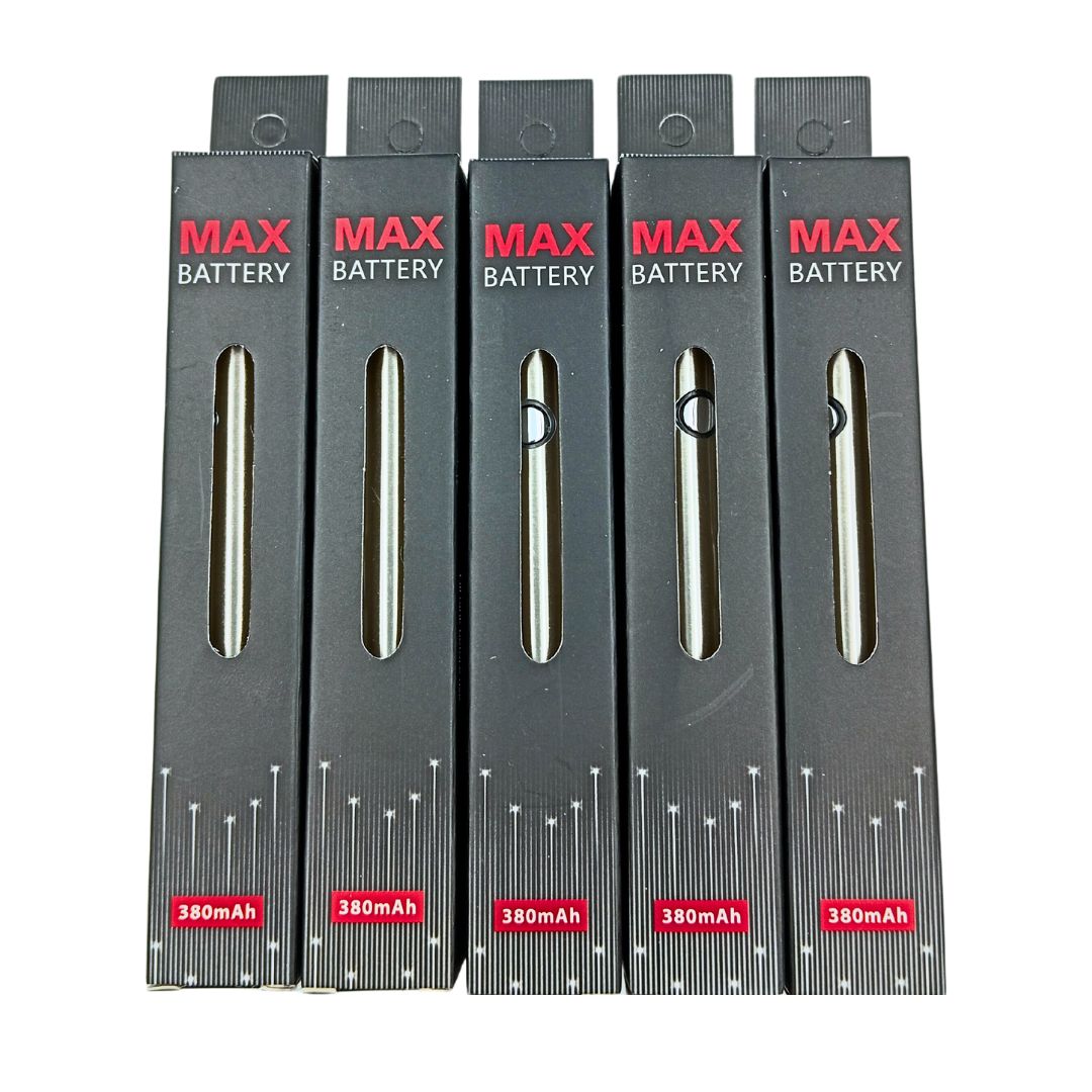 Max Vape Battery Silver 5 Pack